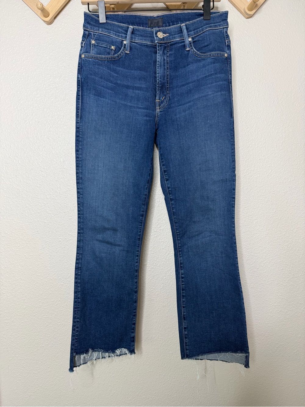Mother Insider Crop Step Fray Sz 28